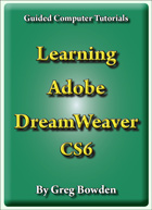 tutorials to teach or learn Adobe DreamWeaver CS6