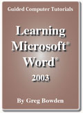 Microsoft Word 2003 tutorials