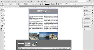 Adobe InDesign CC library and content conveyer