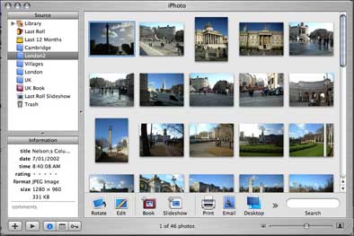IPhoto 5 import and view photos